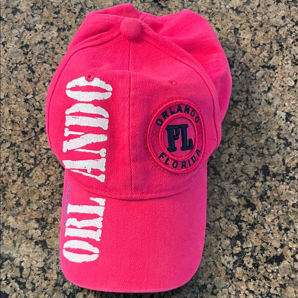 Pink Orlando Florida Baseball Cap